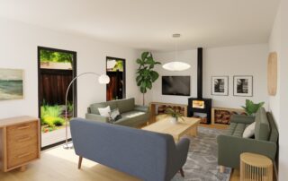 Sunny stylish garden room
